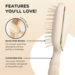 TELETIES DETANGLER HAIRBRUSH- for thick hair