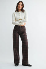 JBD Burgundy Plaid Denim