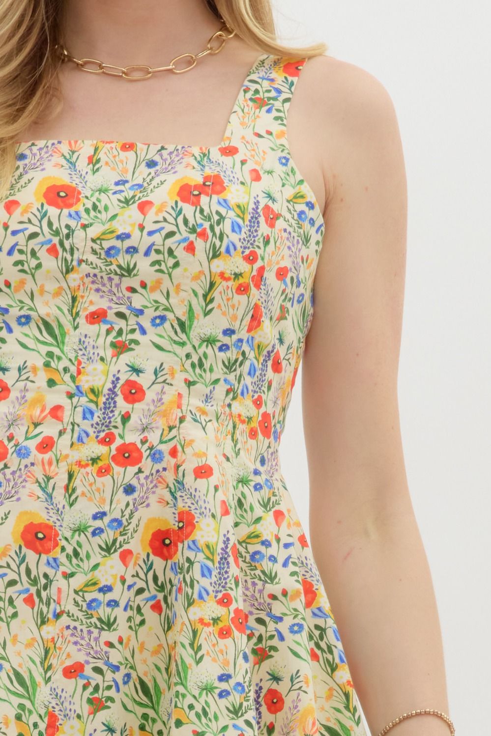 FLORAL FRENZY MINI DRESS