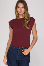 Game Day Burgundy Top