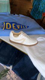 Vastine White/Beige Grid Sneaker