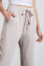 Butter Soft MODAL POLY SPAN JOGGER WITH SIDE SATIN DETAIL