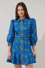 Harrah Button Down Countryside Mini Dress ( XS-XL)