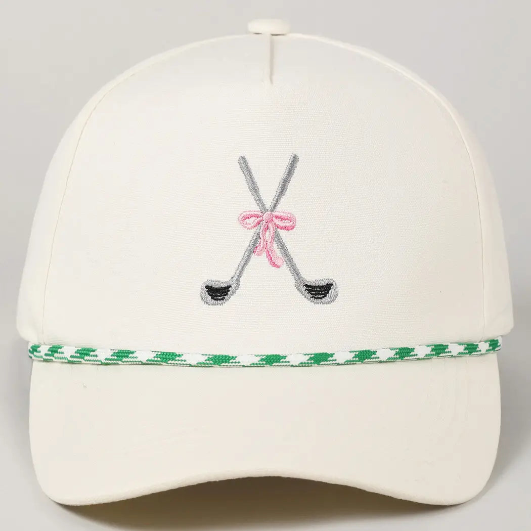 GOLF EMBROIDERED ROPE TRUCKER HAT
