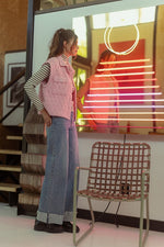 90’s High Rise Full Length Strajght Leg Cuffed Denim ( 32” inseam with cuff)