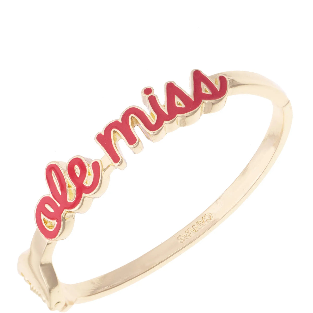 Rebels Cursive Enamel Hinge Bangle