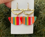 Bold Stripe Luna Earrings