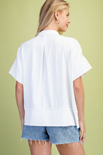 Gracen Crochet Lace Detail Top