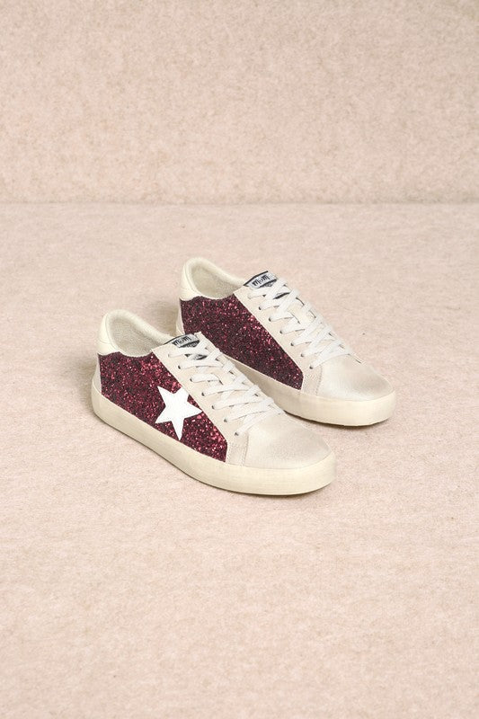 SOFIA STAR MAROON SNEAKER