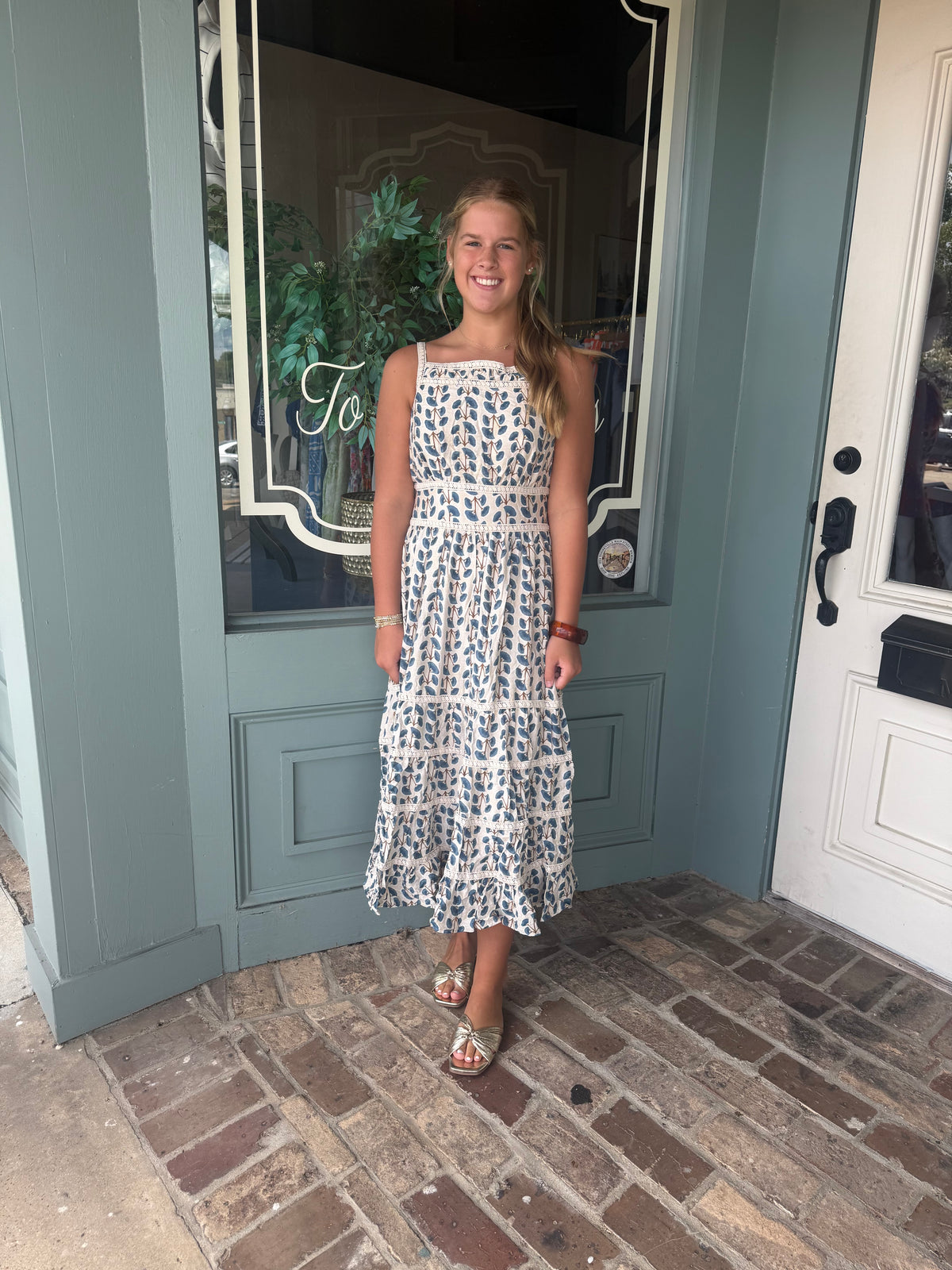 FALL FRENZY MIDI DRESS