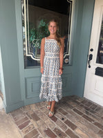 FALL FRENZY MIDI DRESS