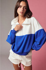 COLORBLOCK HALF ZIP PULLOVER