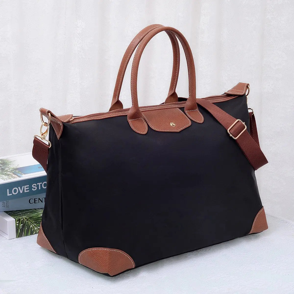Marisa Nylon Weekender Bag- available in Red, Navy, Black or Ivory