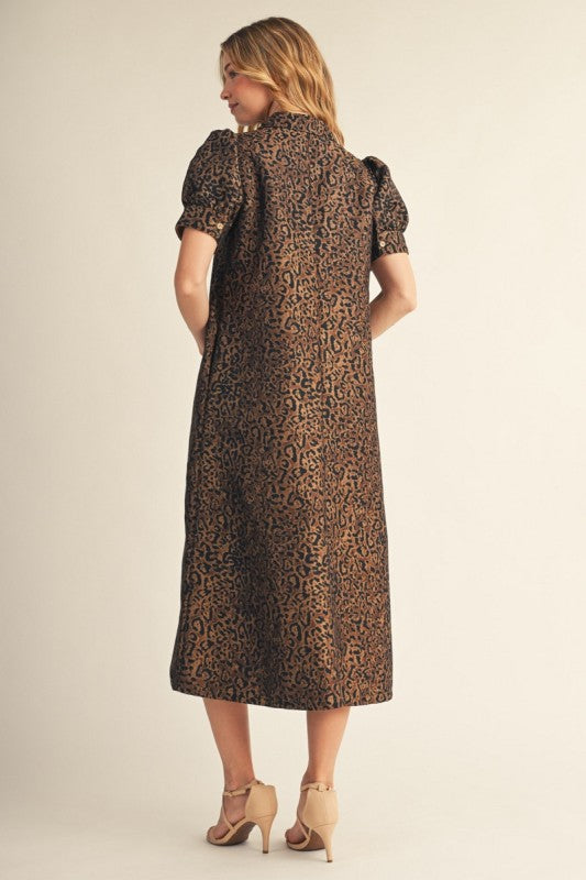 Finley Leopard Midi Dress