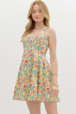 FLORAL FRENZY MINI DRESS