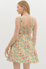 FLORAL FRENZY MINI DRESS