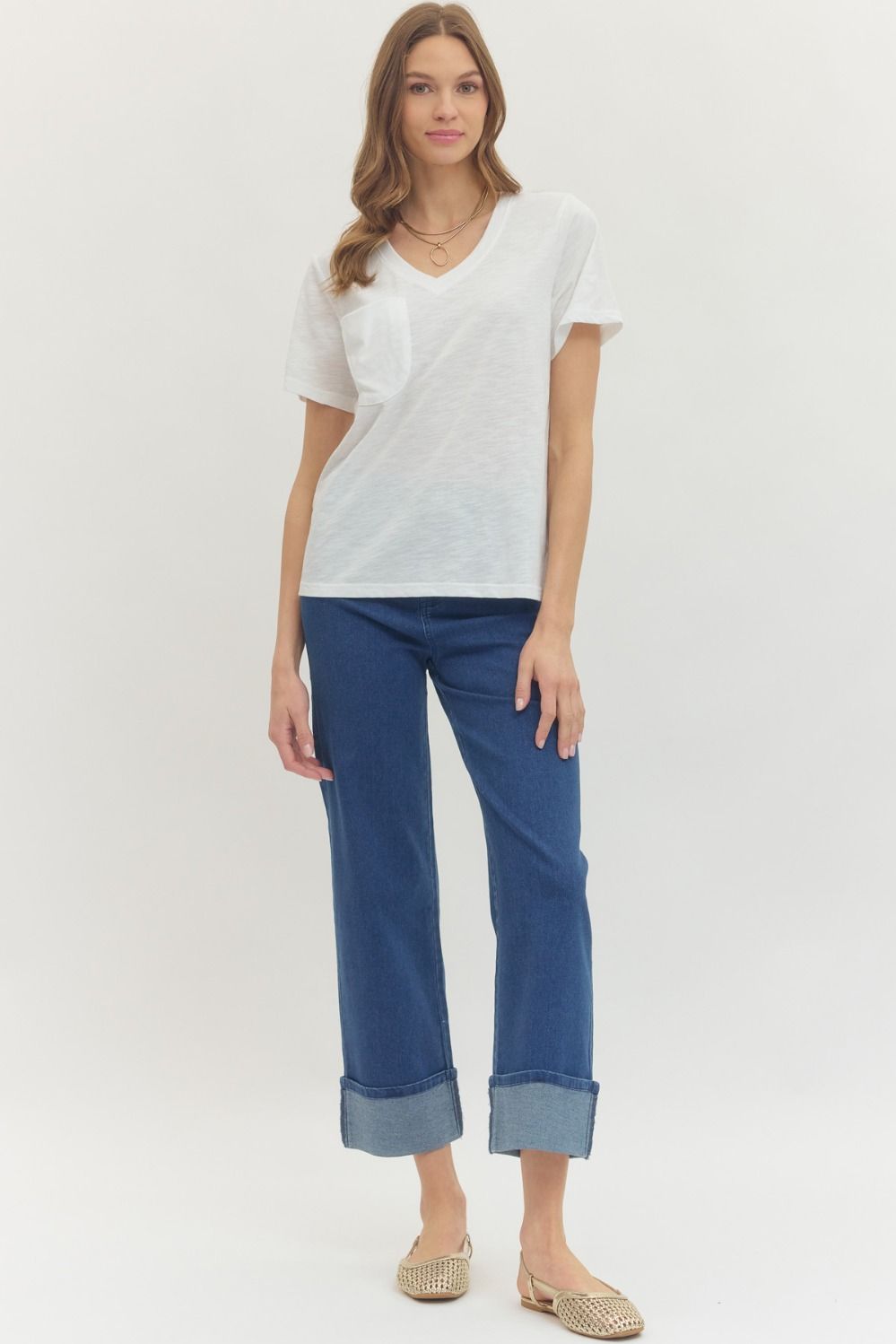 Perfect Pocket Tee * White or Yellow