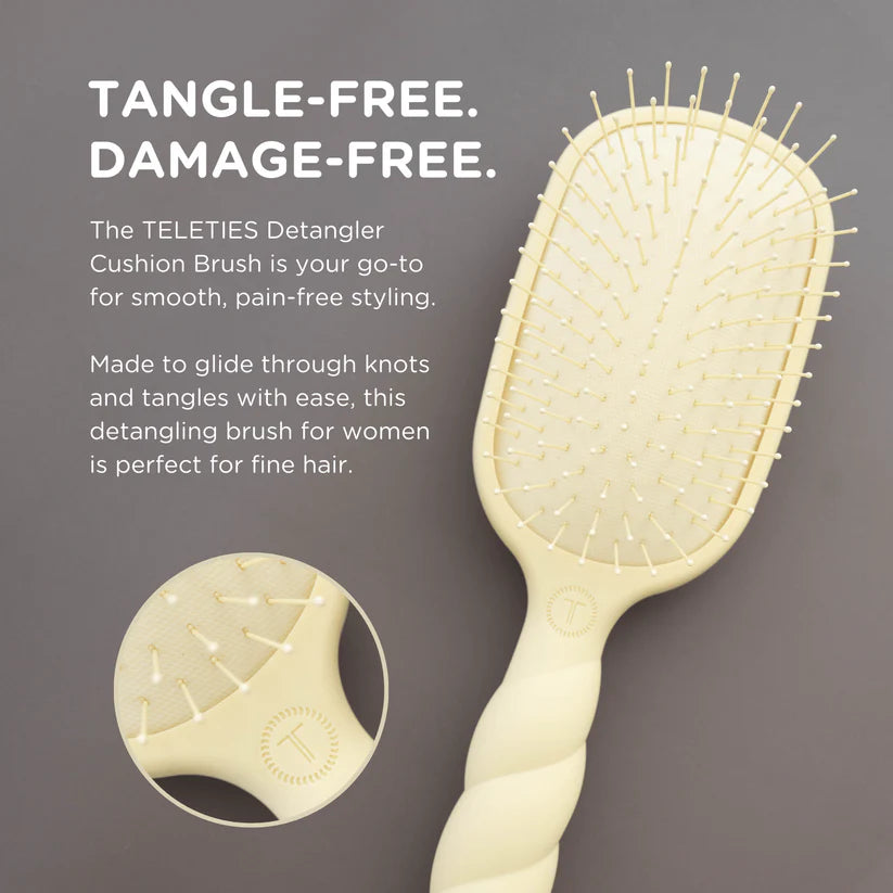 TELETIES DETANGLER HAIRBRUSH- for thick hair