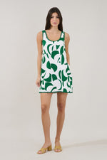 Auriel Shift Mini Dress Abstract