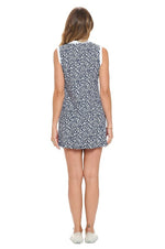 Florence Navy and White Athleisure Dress with Matching Under Shorts