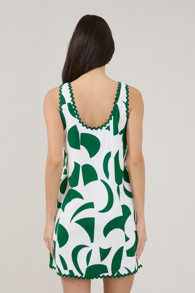 Auriel Shift Mini Dress Abstract