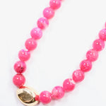 Brooklyn Bold Stone Necklace Pink