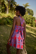 Rory Floral Amory Halter Mini Dress