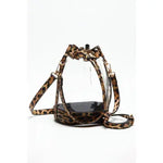Clear Leopard Small Bucket Crossbody