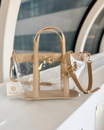 Molly Clear Mini Tote Nude by Caroline Hill