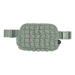 Quilted Puffer Belt Bag** Cobalt, Sage, Beige