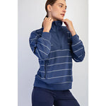 Rae Mode Butter Soft Quarter Zip - Smoky Navy/Cream