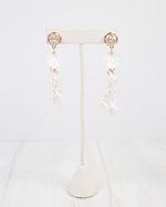 Dillon Petal Dangle Earring Cream