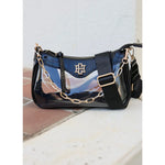 Caroline Hill Cassidy Clear Crossbody - Available in Black Patent or Ivory Metallic