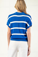 Royal Stripe Top