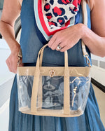 Molly Clear Mini Tote Nude by Caroline Hill