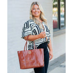 Heath Tote Bag Saddle