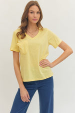 Perfect Pocket Tee * White or Yellow