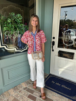 JUST USA WHITE SLIM WIDE LEG