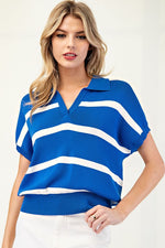 Royal Stripe Top