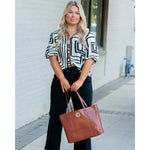 Heath Tote Bag Saddle