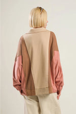 Cool Tones Colorblock Top