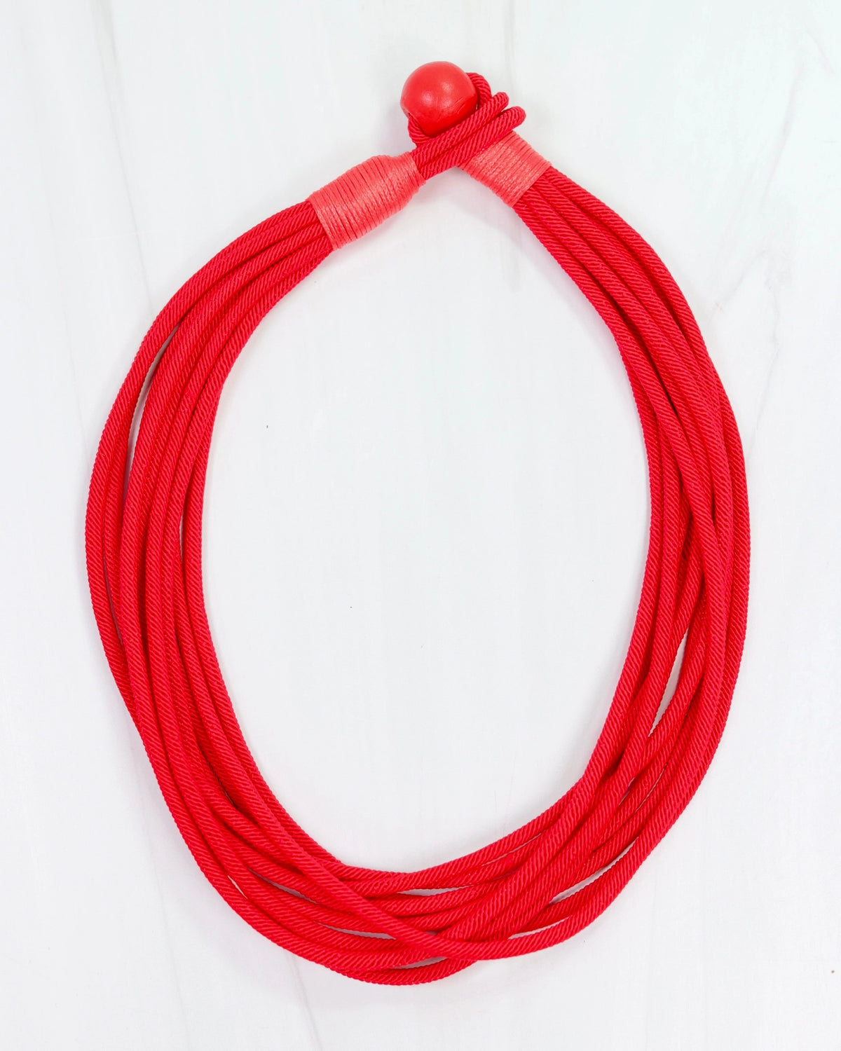 Cranston Cord Necklace Red