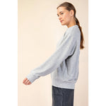 RAE MODE BUTTER SOFT MOCK NECK PULL OVER - GREY