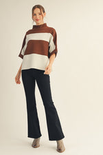 Drop Shoulder Bold Stripe Sweater