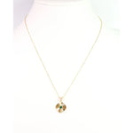 Ashford Circle and Cz Necklace Emerald