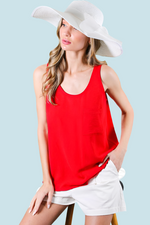 SCOOP NECK POCKET TANK