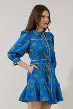 Harrah Button Down Countryside Mini Dress ( XS-XL)
