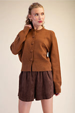 Gia Covered Button Down Sweater Cardigan