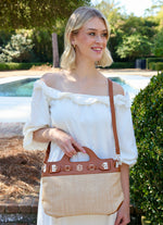 CAROLINE HILL SAVANNAH HANDBAG w CROSSBODY STRAP