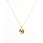 Ashford Circle and Cz Necklace Emerald